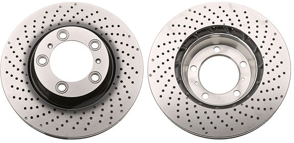Trw 1x Bremsscheibe [Hersteller-Nr. DF6464S] für Porsche