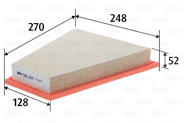 Valeo Luftfilter [Hersteller-Nr. 585487] für BMW