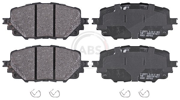 A.b.s. Bremsbelagsatz, Scheibenbremse [Hersteller-Nr. 35126] für Mazda, Fiat, Abarth