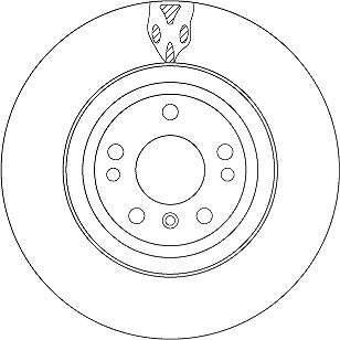 Trw 1x Bremsscheibe [Hersteller-Nr. DF6833S] für Mercedes-Benz