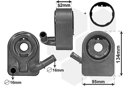 Van Wezel Ölkühler, Motoröl [Hersteller-Nr. 18013700] für Ford