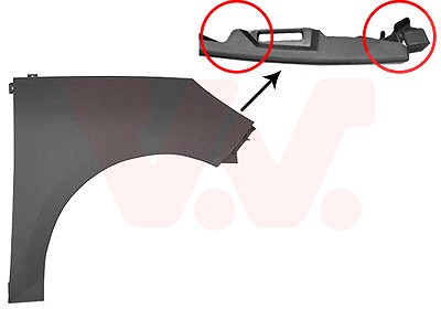 Van Wezel Kotflügel [Hersteller-Nr. 4346658] für Renault
