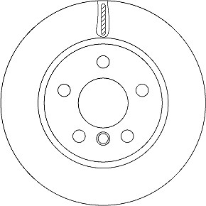 Trw Bremsscheibe Vorderachse Belüftet [Hersteller-Nr. DF6799] für Mini, BMW