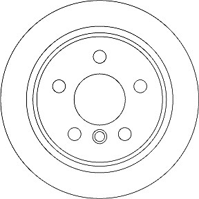 Trw Bremsscheibe Hinterachse Voll [Hersteller-Nr. DF6795] für Mini