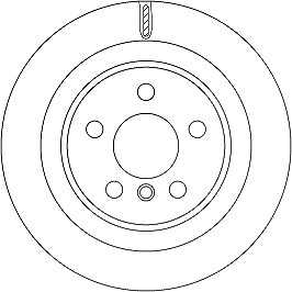Trw Bremsscheibe Hinterachse Belüftet [Hersteller-Nr. DF6755] für Mini, BMW