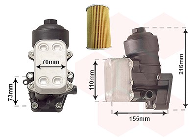 Van Wezel Ölkühler, Motoröl [Hersteller-Nr. 58013721] für VW, Skoda, Seat, Audi
