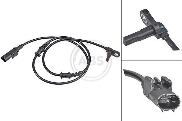 A.b.s. Sensor, Raddrehzahl [Hersteller-Nr. 31275] für Mercedes-Benz, VW