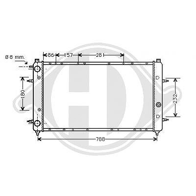Diederichs Kühler, Motorkühlung [Hersteller-Nr. DCM3410] für VW