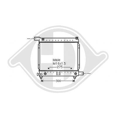 Diederichs Kühler, Motorkühlung [Hersteller-Nr. DCM2314] für Mercedes-Benz
