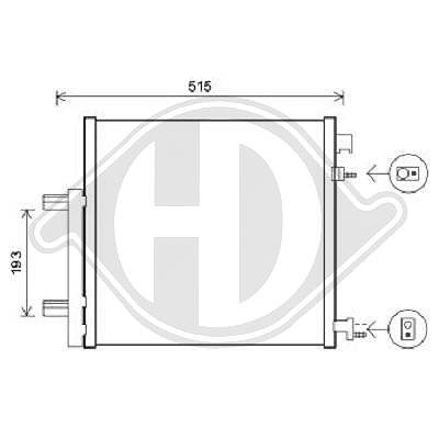 Diederichs Kondensator, Klimaanlage [Hersteller-Nr. DCC1886] für Chevrolet