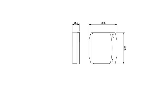 Bosch Bremsbelagsatz, Scheibenbremse [Hersteller-Nr. 0986463911] für Nissan