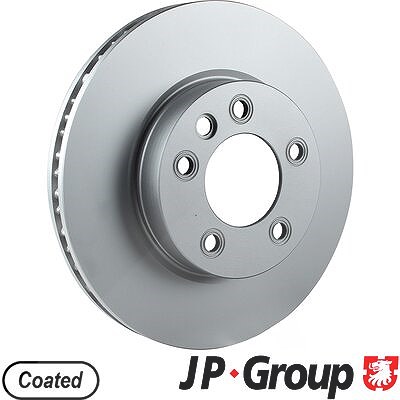 Jp Group 1x Bremsscheibe belüftet vorne rechts [Hersteller-Nr. 1163105080] für VW, Porsche