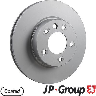 Jp Group 1x Bremsscheibe belüftet vorne links [Hersteller-Nr. 1163105070] für VW, Porsche