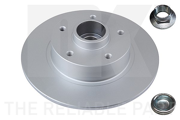 Nk 1x Bremsscheibe Hinterachse Voll [Hersteller-Nr. 313993] für Renault