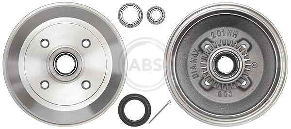 A.b.s. 1x Bremstrommel [Hersteller-Nr. 2407-SC] für Vauxhall, Opel