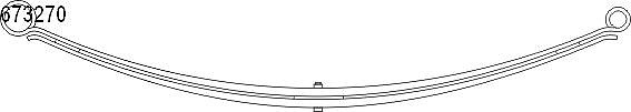 Cs Germany Federnpaket (Blattfeder) Hinterachse [Hersteller-Nr. 10.673.270.00] für Citroën, Fiat, Peugeot