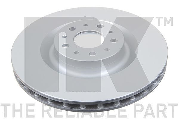 Nk 1x Bremsscheibe [Hersteller-Nr. 312366] für Opel, Fiat, Vauxhall