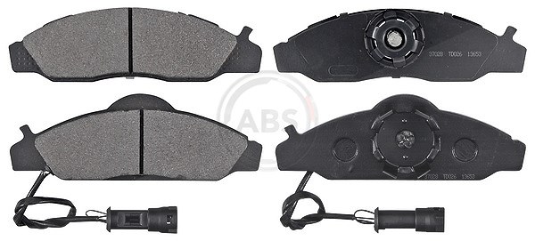 A.b.s. Bremsbeläge vorne (Satz) [Hersteller-Nr. 37028] für Ssangyong, Daewoo