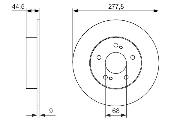 Bosch Bremsscheibe [Hersteller-Nr. 0986479T86] für Nissan