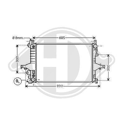 Diederichs Kühler, Motorkühlung [Hersteller-Nr. DCM3506] für Volvo