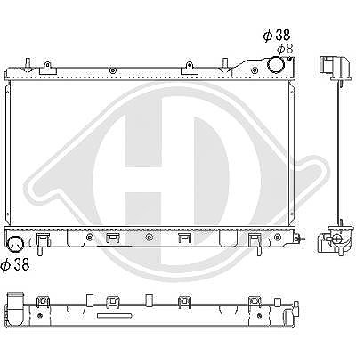 Diederichs Kühler, Motorkühlung [Hersteller-Nr. DCM3048] für Subaru