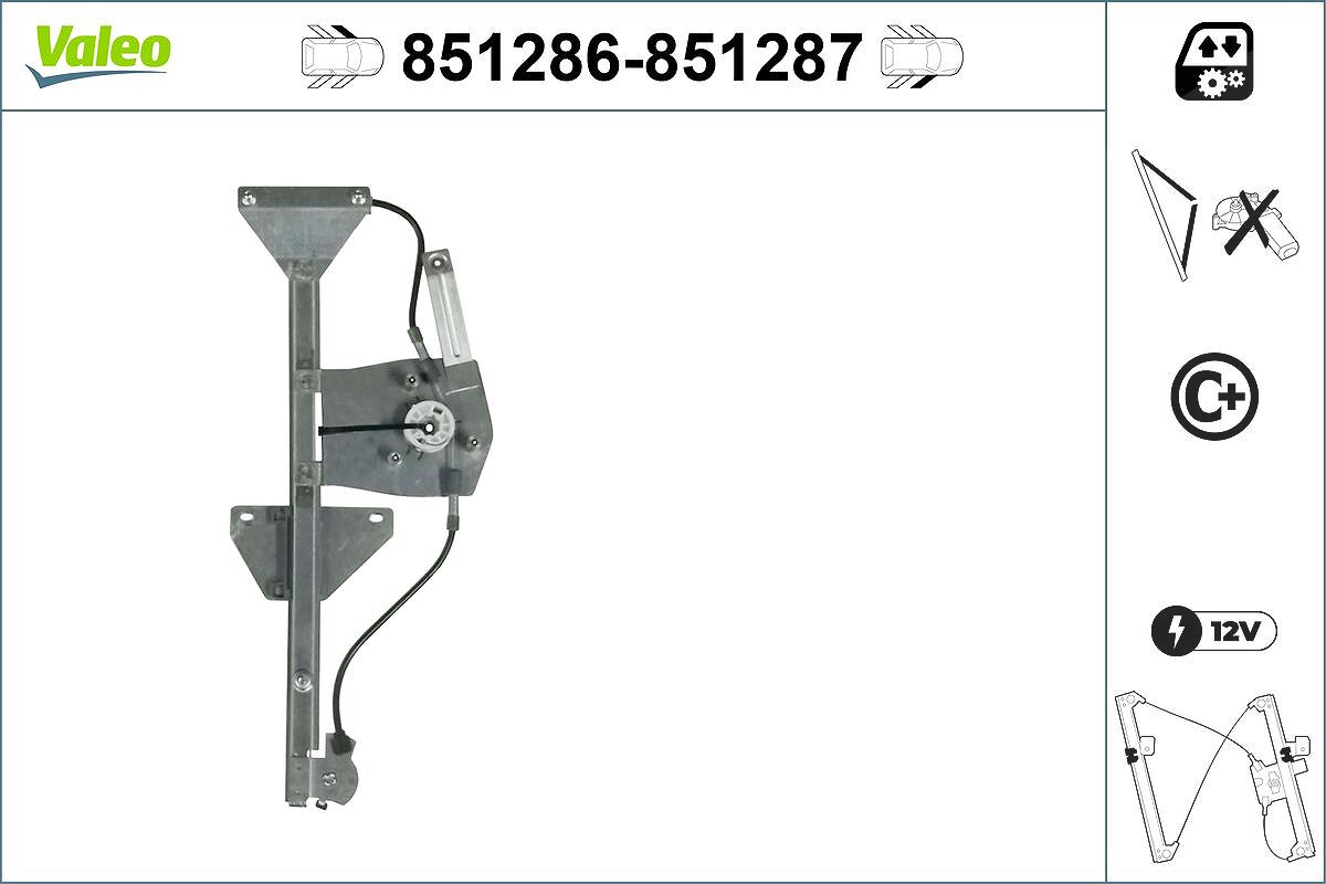 Valeo Fensterheber [Hersteller-Nr. 851286] für Honda