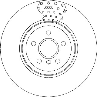 Trw 1x Bremsscheibe [Hersteller-Nr. DF6605S] für BMW