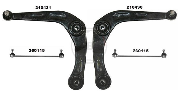 A.b.s. Reparatursatz, Querlenker [Hersteller-Nr. 219903] für Peugeot