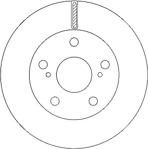 Trw 1x Bremsscheibe [Hersteller-Nr. DF6782S] für Toyota