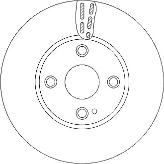 Trw Bremsscheibe [Hersteller-Nr. DF6793] für Mazda