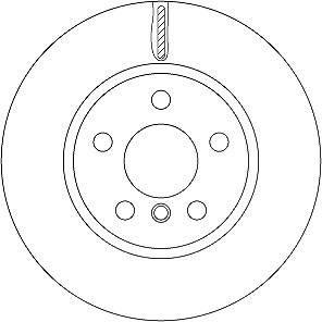 Trw Bremsscheibe Vorderachse Belüftet [Hersteller-Nr. DF6757] für Mini, BMW