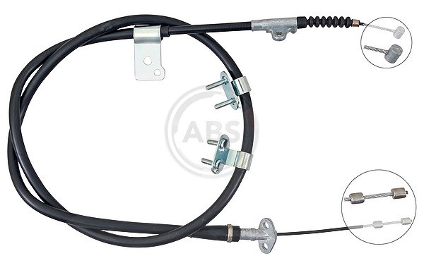 A.b.s. Seilzug, Feststellbremse [Hersteller-Nr. K14130] für Nissan, Infiniti