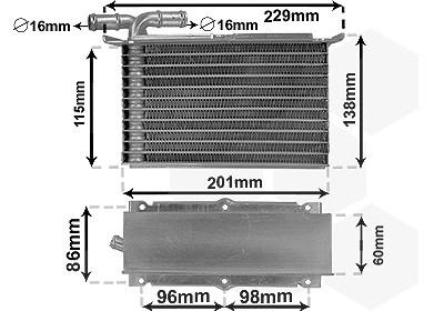 Van Wezel Ladeluftkühler [Hersteller-Nr. 58014703] für Audi, Seat, Skoda, VW
