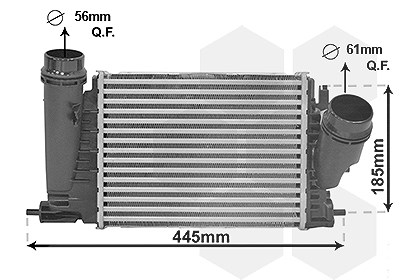 Van Wezel Ladeluftkühler [Hersteller-Nr. 43014701] für Renault