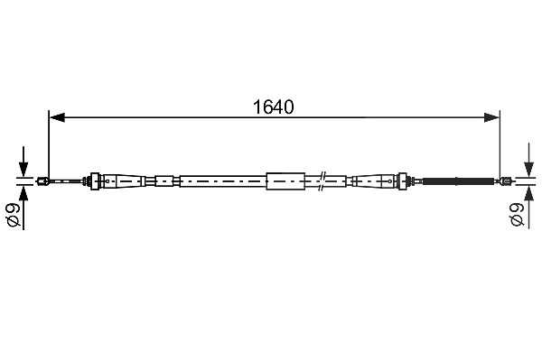 Bosch Seilzug, Feststellbremse [Hersteller-Nr. 1987482638] für Renault