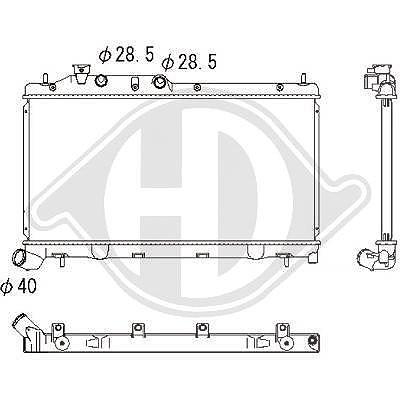 Diederichs Kühler, Motorkühlung [Hersteller-Nr. DCM3053] für Subaru