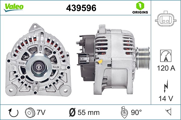 Valeo Generator [Hersteller-Nr. 439596] für Renault