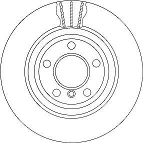 Trw 1x Bremsscheibe [Hersteller-Nr. DF6617S] für BMW