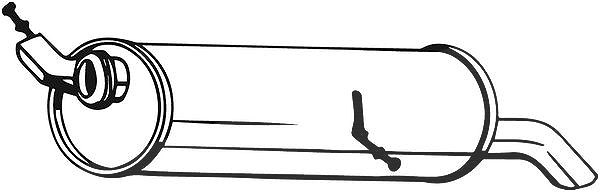 Bosal Endschalldämpfer [Hersteller-Nr. 190-029] für Peugeot