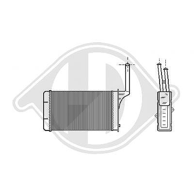 Diederichs Wärmetauscher, Innenraumheizung [Hersteller-Nr. DCM1175] für Peugeot, Citroën