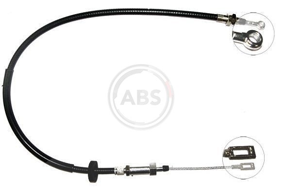 A.b.s. 1x Handbremsseil Hinterachse [Hersteller-Nr. K10241] für Peugeot, Fiat, Citroën