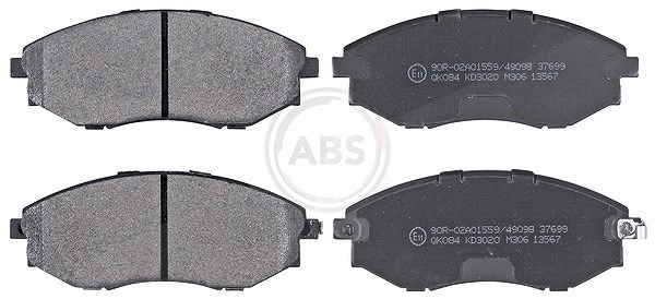 A.b.s. Bremsbelagsatz, Scheibenbremse [Hersteller-Nr. 37699] für Daewoo, Chevrolet, Dodge