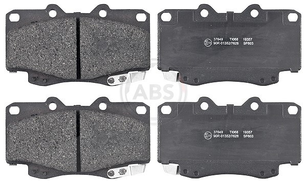 A.b.s. Bremsbelagsatz, Scheibenbremse [Hersteller-Nr. 37649] für Toyota