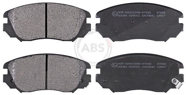 A.b.s. Bremsbeläge vorne (Satz) [Hersteller-Nr. 37682] für Vauxhall, Chevrolet, Saab, Opel