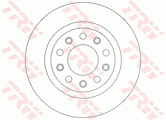 Trw Bremsscheibe [Hersteller-Nr. DF8070] für Alfa Romeo