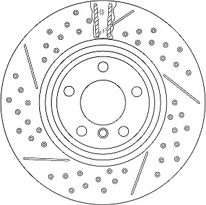 Trw 1x Bremsscheibe [Hersteller-Nr. DF6606S] für BMW