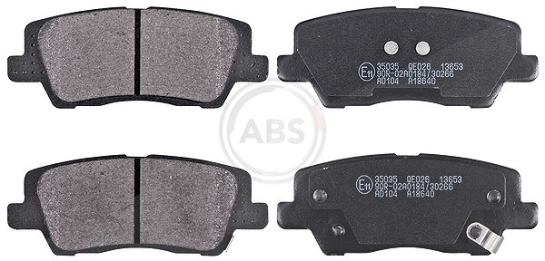 A.b.s. Bremsbelagsatz, Scheibenbremse [Hersteller-Nr. 35035] für Cadillac, Chevrolet
