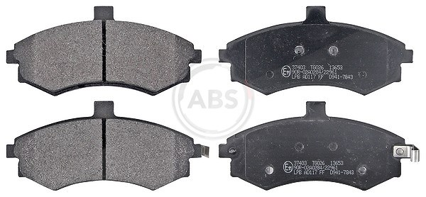 A.b.s. Bremsbelagsatz, Scheibenbremse [Hersteller-Nr. 37403] für Kia, Hyundai