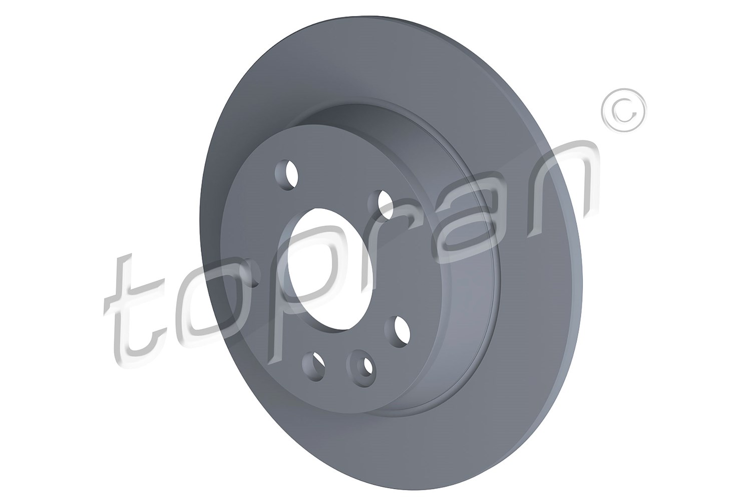 Topran Bremsscheibe Hinterachse Voll [Hersteller-Nr. 107629] für Ford, Seat, VW