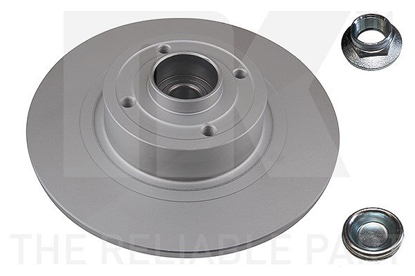 Nk 1x Bremsscheibe hinten +Radlager+ABS-Ring [Hersteller-Nr. 313965] für Renault